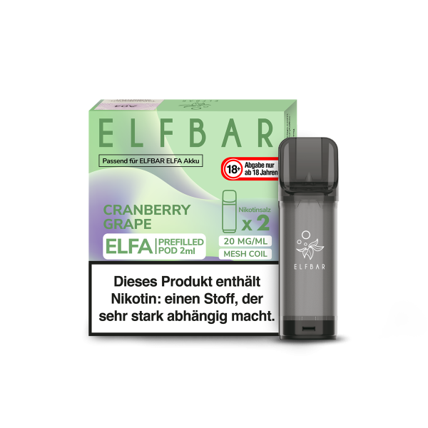 Elfbar - Elfa Prefilled Pod 2x2ml - Cranberry Grape