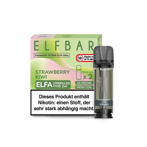 Elfbar - Elfa Prefilled Pod 2x2ml - Strawberry Kiwi