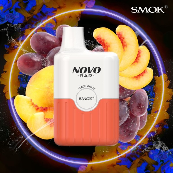 Smok Novo Bar - E-Shisha - 600 Züge - Peach Grape