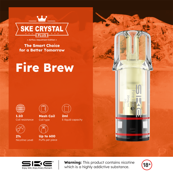 SKE Crystal Plus Pod - Fire Brew