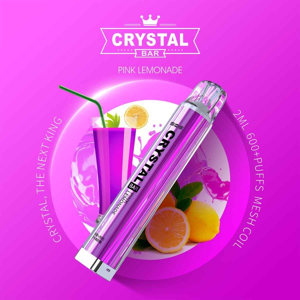 Crystal Bar - SKE - E-Shisha - 600 Züge - Pink Lemonade