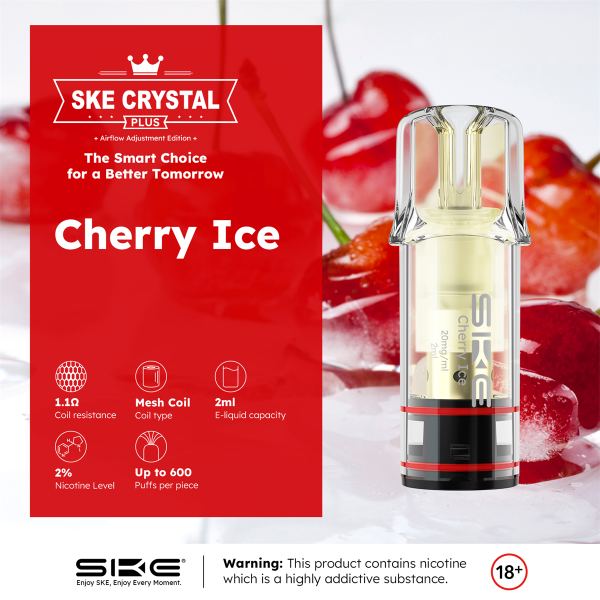 SKE Crystal Plus Pod - Cherry Ice
