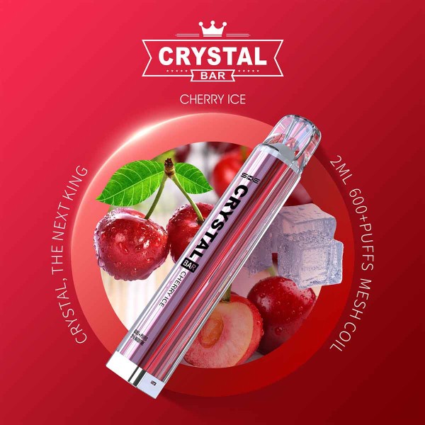 Crystal Bar - SKE - E-Shisha - 600 Züge - Cherry Ice