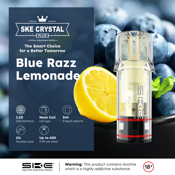 SKE Crystal Plus Pod - Blue Razz Lemonade