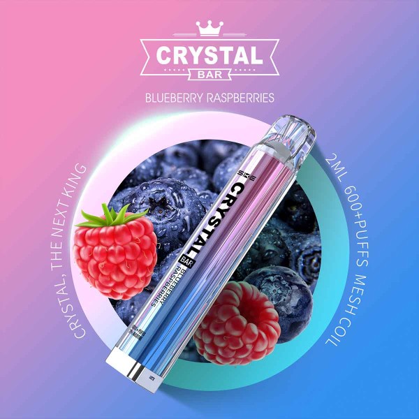 Crystal Bar - SKE - E-Shisha - 600 Züge - Blueberry Raspberries