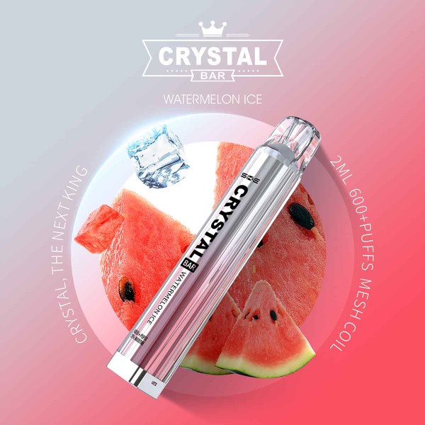 Crystal Bar - SKE - E-Shisha - 600 Züge - Watermelon Ice