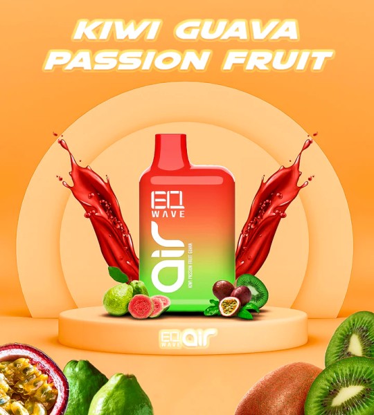 EQ-Wave Air - 600 Züge - E-Shisha - Kiwi Passion Fruit Guava