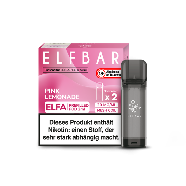 Elfbar - Elfa Prefilled Pod 2x2ml - Pink Lemonade